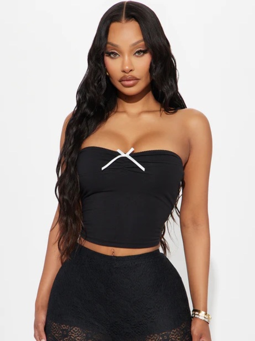 Sofia Bow-Accent Strapless Top NEW 🏷️